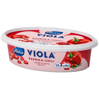 Valio Viola kevyt 200g paprika-chili tuorejuusto laktoositon