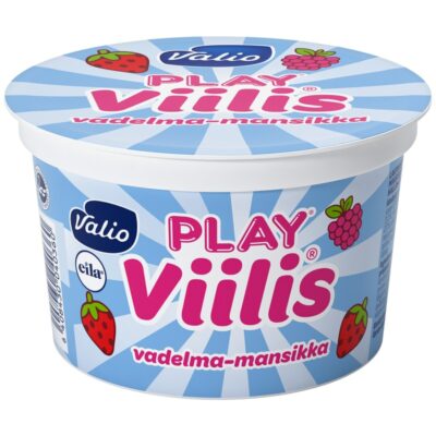 Valio Play Viilis 200g vadelma-mansikka laktoositon