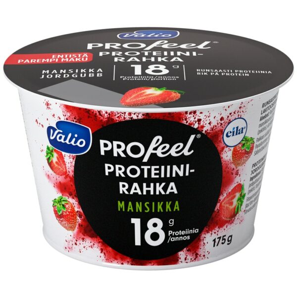 Valio PROfeel® proteiinirahka 175 g mansikka laktoositon