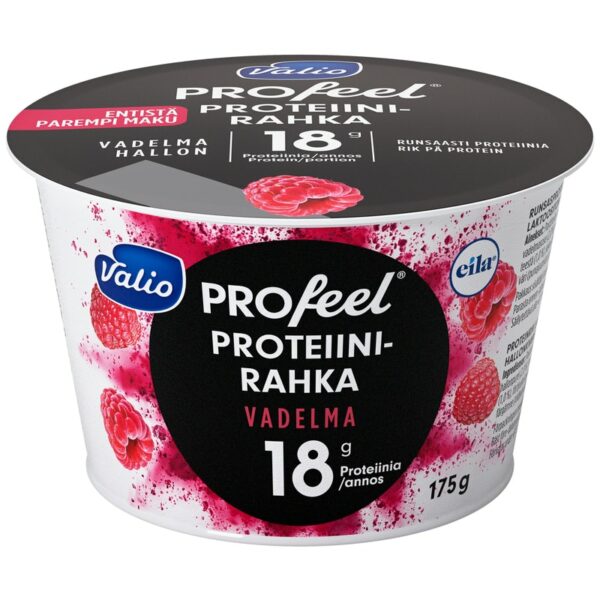 Valio PROfeel proteiinirahka 175 g vadelma laktoositon