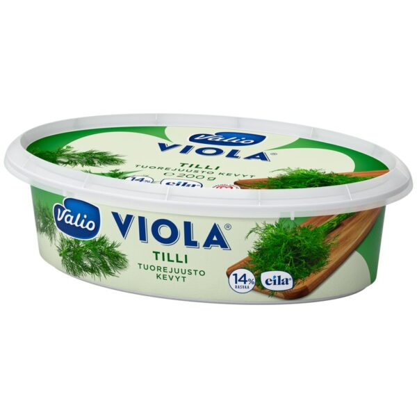 Valio Viola kevyt 200 g tillituorejuusto laktoositon