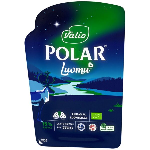 Valio Polar 15 % Luomu E270 g viipale