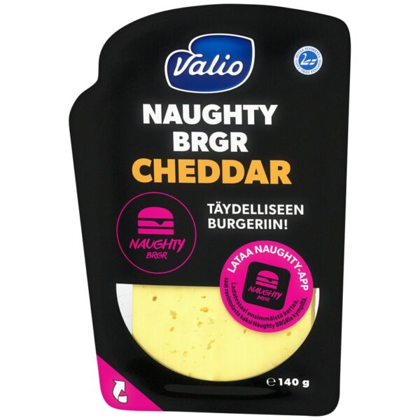 Valio Naughty Brgr Cheddar e140 g viipale
