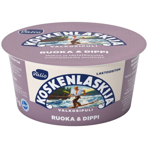 Valio Koskenlaskija Ruoka & Dippi e125 g valkosipuli laktoositon