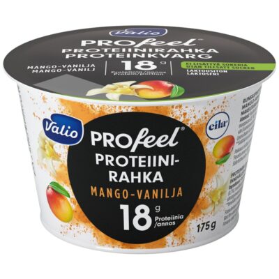 Valio PROfeel proteiinirahka 175g mango-vanilja sokeroimaton laktoositon