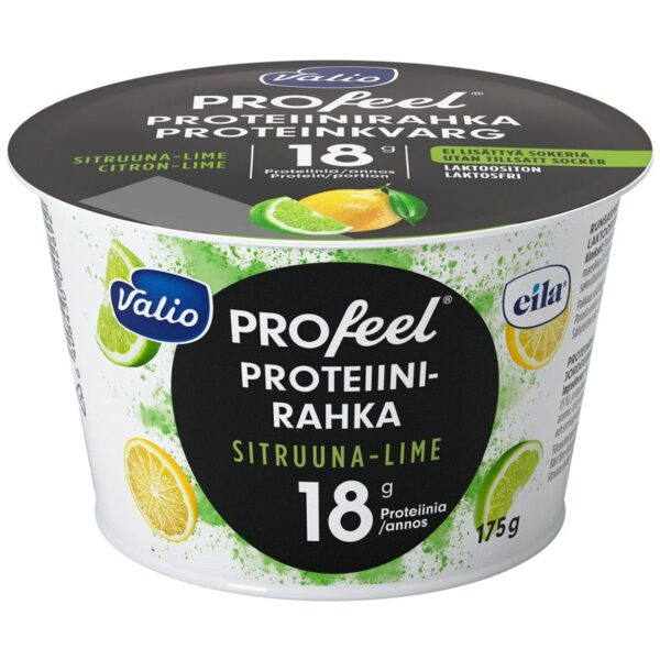 Valio PROfeel proteiinirahka 175g sitruuna-lime laktoositon