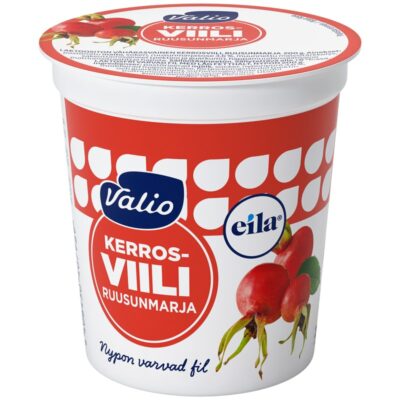 Valio kerrosviili 1% 200g ruusunmarja laktoositon