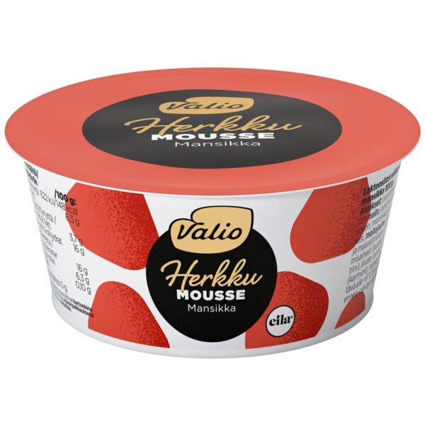 Valio Herkku mousse 100g mansikka laktoositon