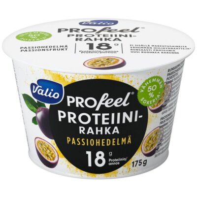 Valio Profeel proteiinirahka 175g passiohedelmä vähemmän hiilihydraatteja laktoositon