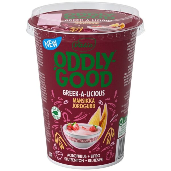 Valio Oddlygood Greek-a-licious gurtti 380g mansikka