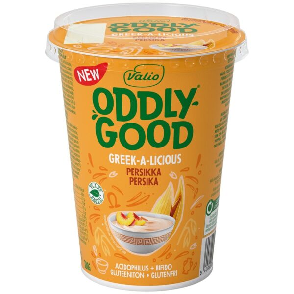 Valio Oddlygood Greek-a-licious gurtti 380g persikka