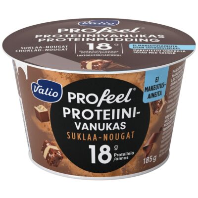 Valio PROfeel proteiinivanukas 185g suklaa-nougat makeutusaineeton laktoositon