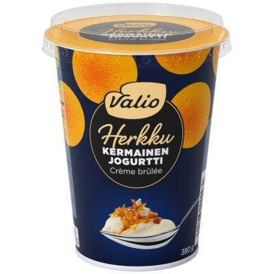 Valio Herkku kermainen jogurtti 380g crème brûlée laktoositon