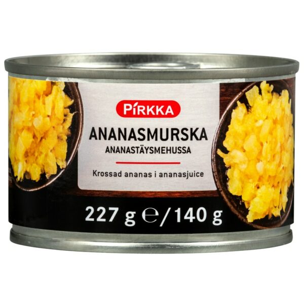 Pirkka ananasmurska ananastäysmehussa 227g/140g