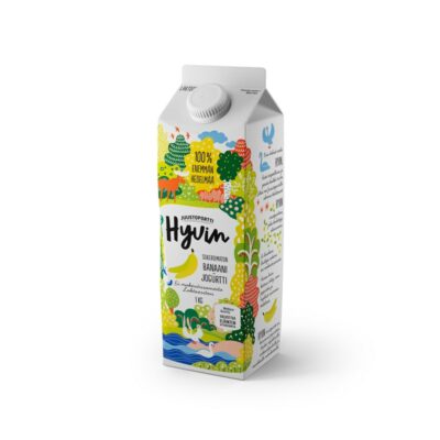 Juustoportti Hyvin sokeroimaton jogurtti 1kg banaani laktoositon
