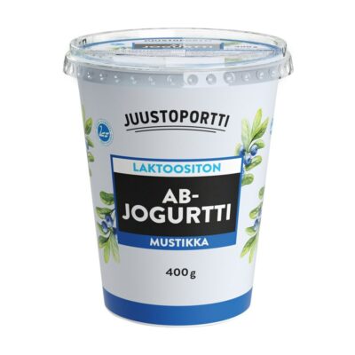 Juustoportti AB-jogurtti 400g mustikka laktoositon