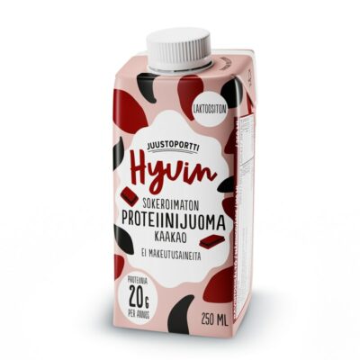 Juustoportti Hyvin sokeroimaton proteiinijuoma 250ml kaakao laktoositon