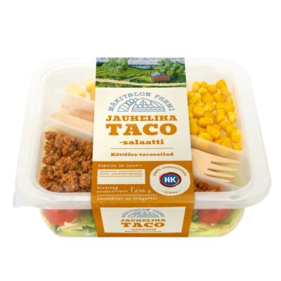 Mäkitalon Farmi salaattiateria jauheliha-taco 235g
