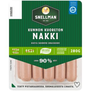 Snellman Kunnon kuoreton nakkimakkara 280 g