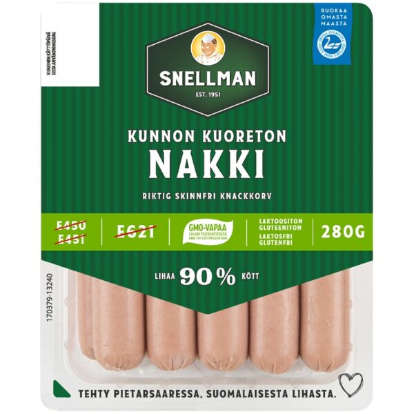Snellman Kunnon kuoreton nakkimakkara 280 g