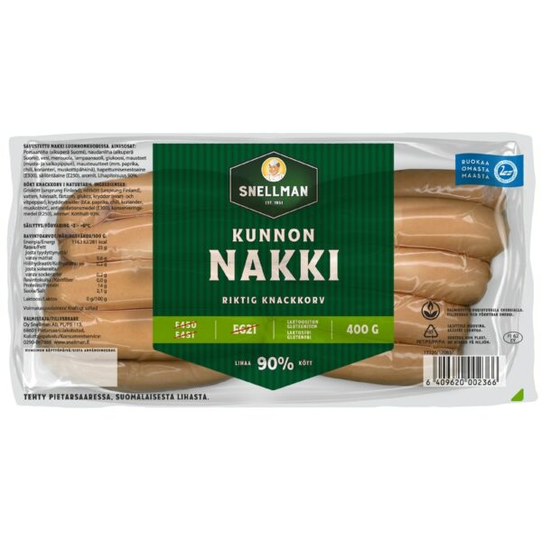 Snellman kunnon nakkimakkara 400g