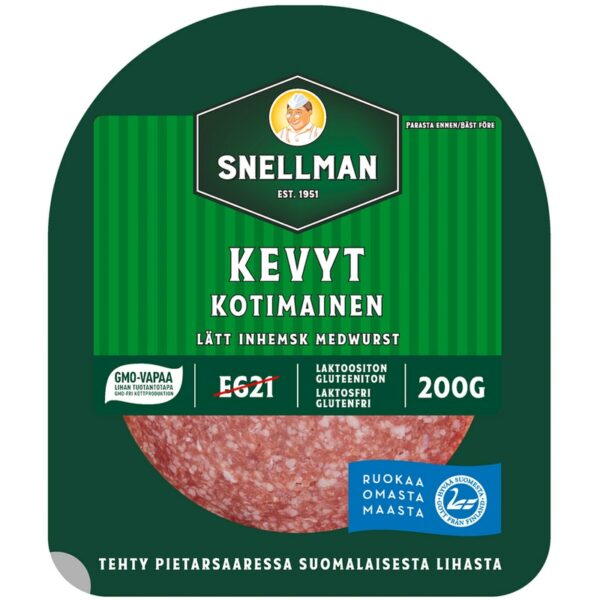 Snellman Kevyt kotimainen meetvursti 200 g