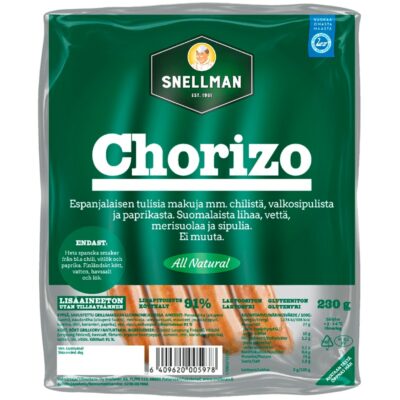 Snellman All Natural chorizo 230g