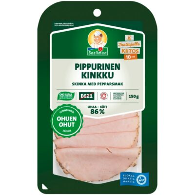 Snellman Pippurinen kinkku ohuen ohut 150g