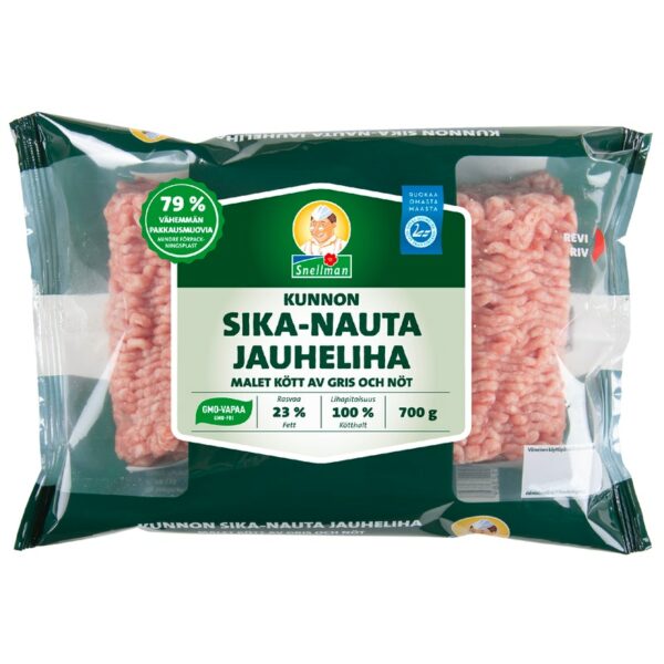 Snellman Kunnon sika-nauta jauheliha 23% 700g