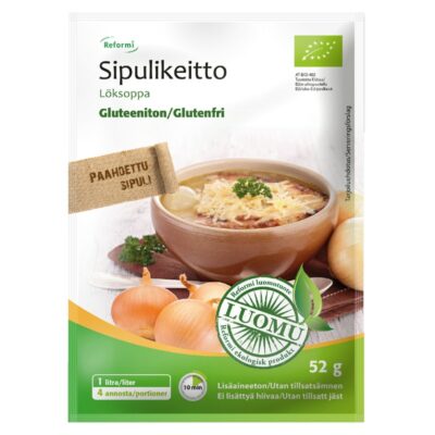 Reformi Luomu sipulikeitto 52g gluteeniton