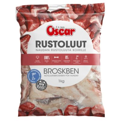 Oscar naudan rustoluu koirille 1kg pa