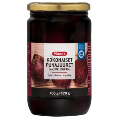 Pirkka kokonaiset punajuuret mausteliemessä 700g/470g