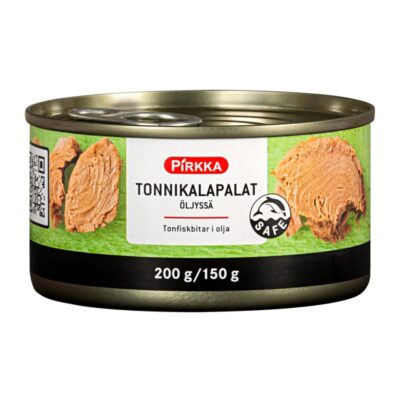 Pirkka tonnikalapalat öljyssä 200g/150g