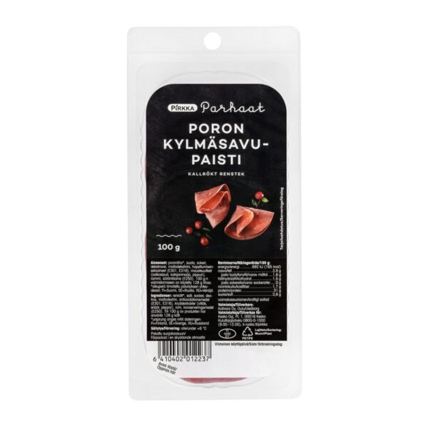 Pirkka Parhaat poron kylmäsavupaisti 100g