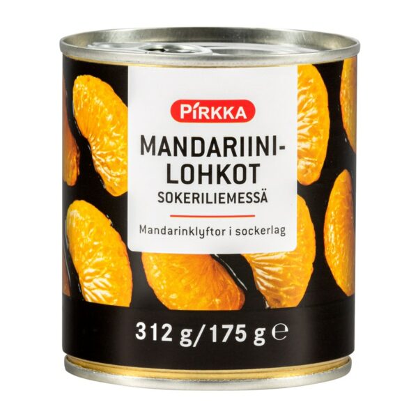 Pirkka mandariinilohkot sokeriliemessä 312g/175g