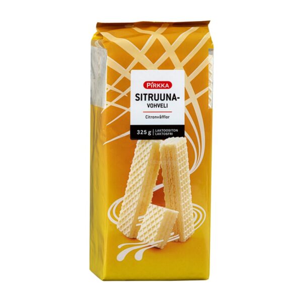 Pirkka sitruunanmakuinen vohveli 325g