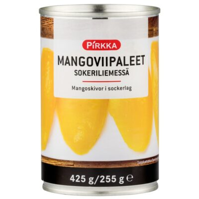 Pirkka mangoviipaleet sokeriliemessä 425g/255g