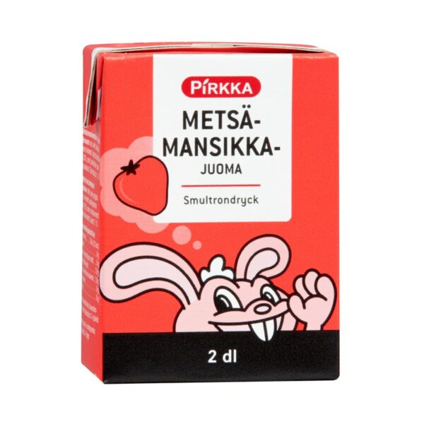 Pirkka metsämansikkajuoma 2 dl