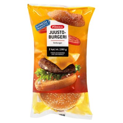 Pirkka juustoburgeri 280g (2x140g)