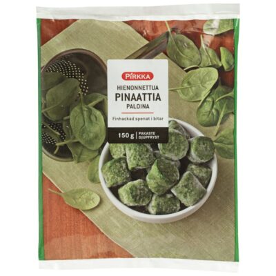 Pirkka hienonnettua pinaattia paloina 150 g pakaste