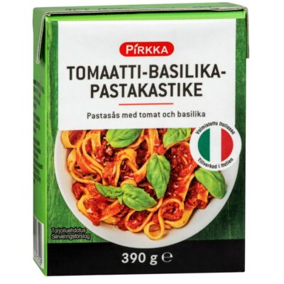 Pirkka tomaatti-basilikapastakastike 390g