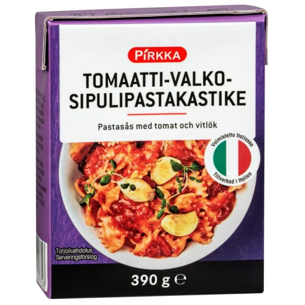 Pirkka tomaatti-valkosipulipastakastike 390g