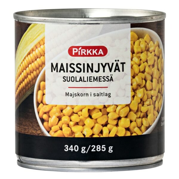 Pirkka maissinjyvät suolaliemessä 340g/285g