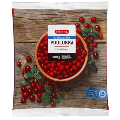 Pirkka suomalainen puolukka 200 g pakaste