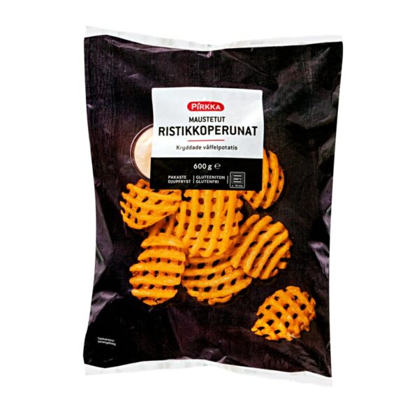 Pirkka maustetu ristikkoperunat 600 g pakaste