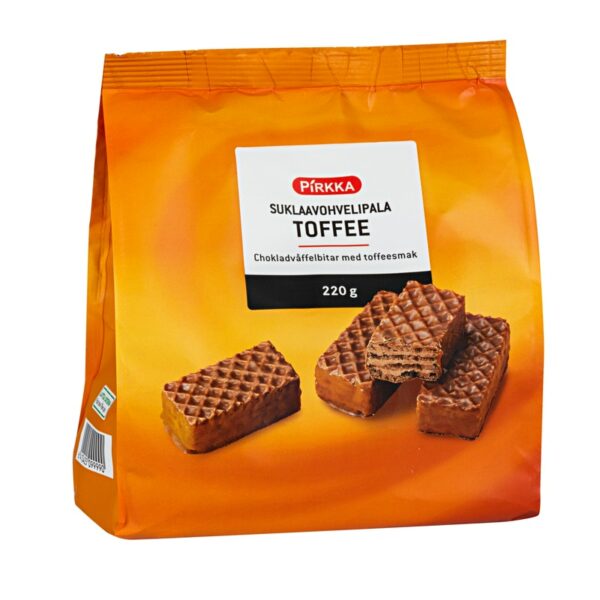 Pirkka suklaavohvelipala toffee 220 g