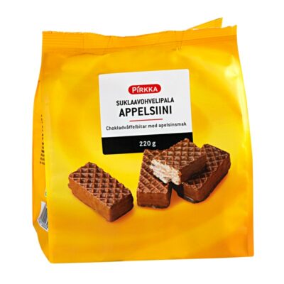 Pirkka suklaavohvelipala appelsiini 220 g