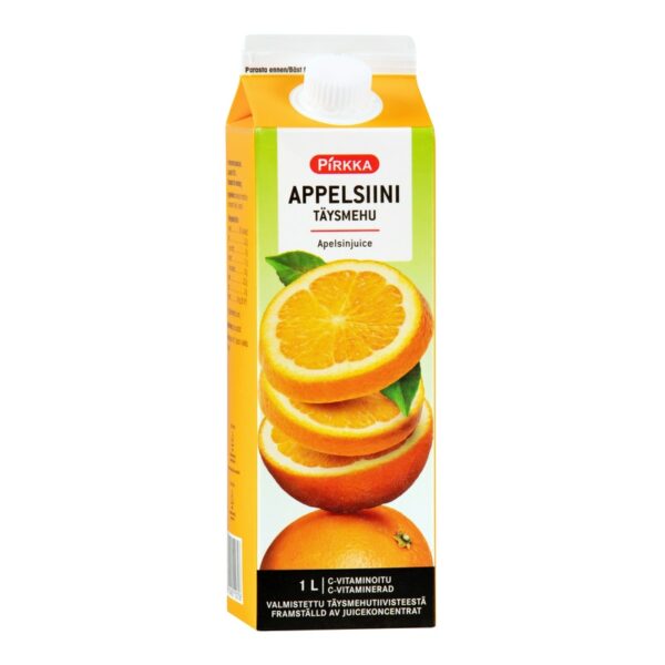 Pirkka appelsiinitäysmehu 1 l