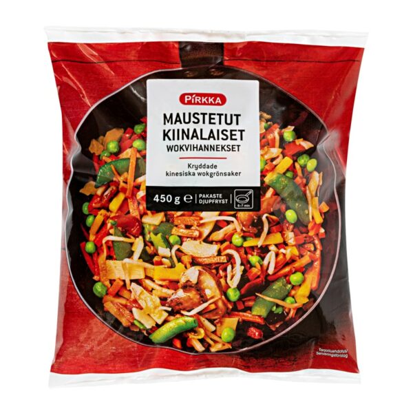 Pirkka maustetut kiinalaiset wokvihannekset 450 g pakaste