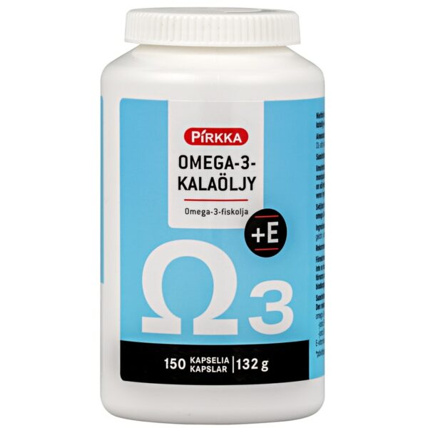 Pirkka omega-3-kalaöljy + E 150kpl/132 g